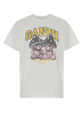 White Graphic Crew Neck Top 1