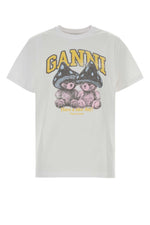 White Graphic Crew Neck Top 1