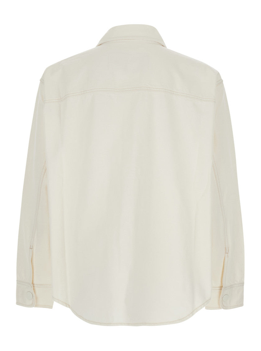 White Relaxed Logo Shirt 2