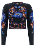 Multicolor Floral Crew Neck Top 1