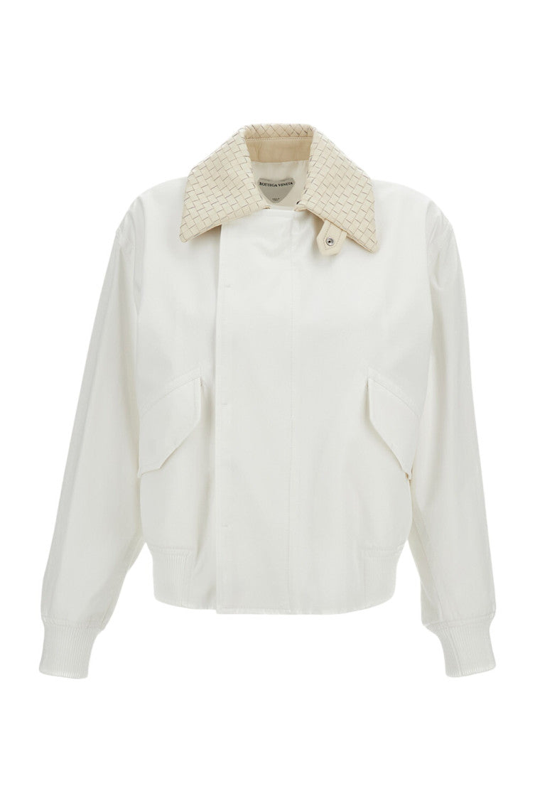 White Shirt Collar Jacket 1