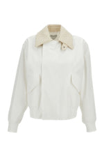 White Shirt Collar Jacket 1