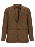 Brown Notched Lapel Blazer 1