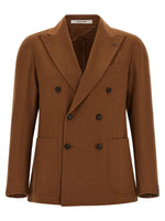 Brown Double Breasted Blazer 1