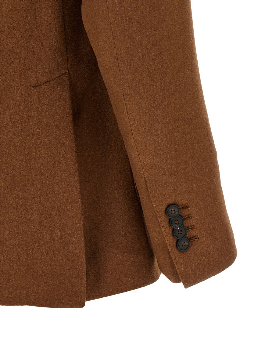 Brown Double Breasted Blazer 4