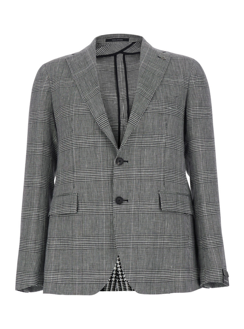Grey Notched Lapel Blazer 1