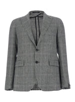 Grey Notched Lapel Blazer 1