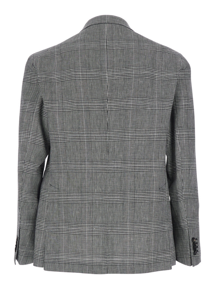 Grey Notched Lapel Blazer 2