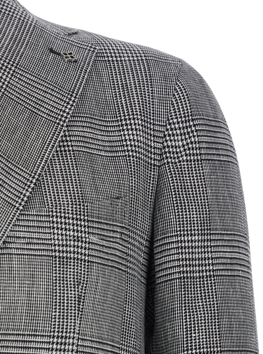 Grey Notched Lapel Blazer 3