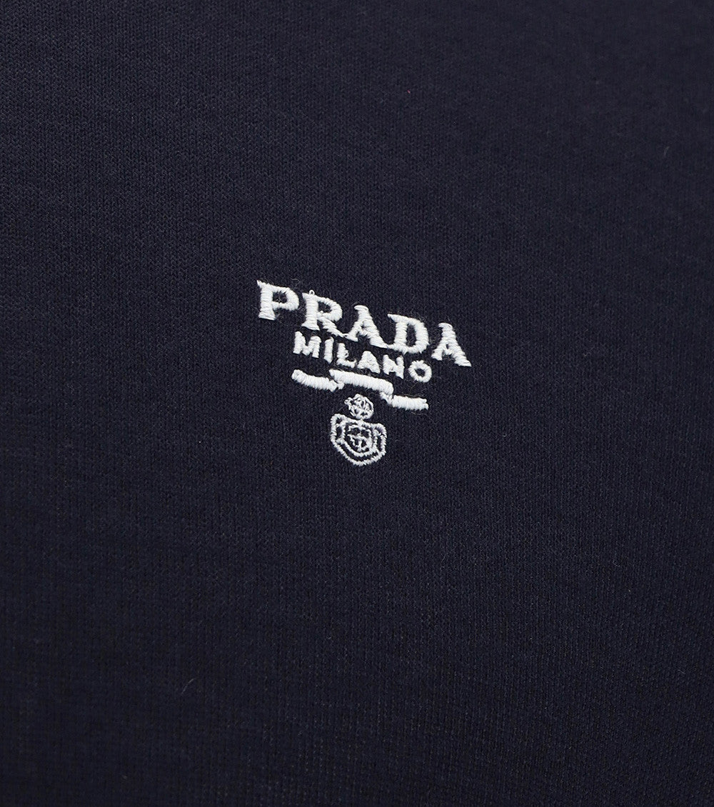 Black Half Zip Logo Polo 3