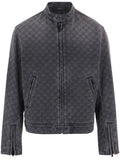 Dark Grey Jacquard Jacket 1