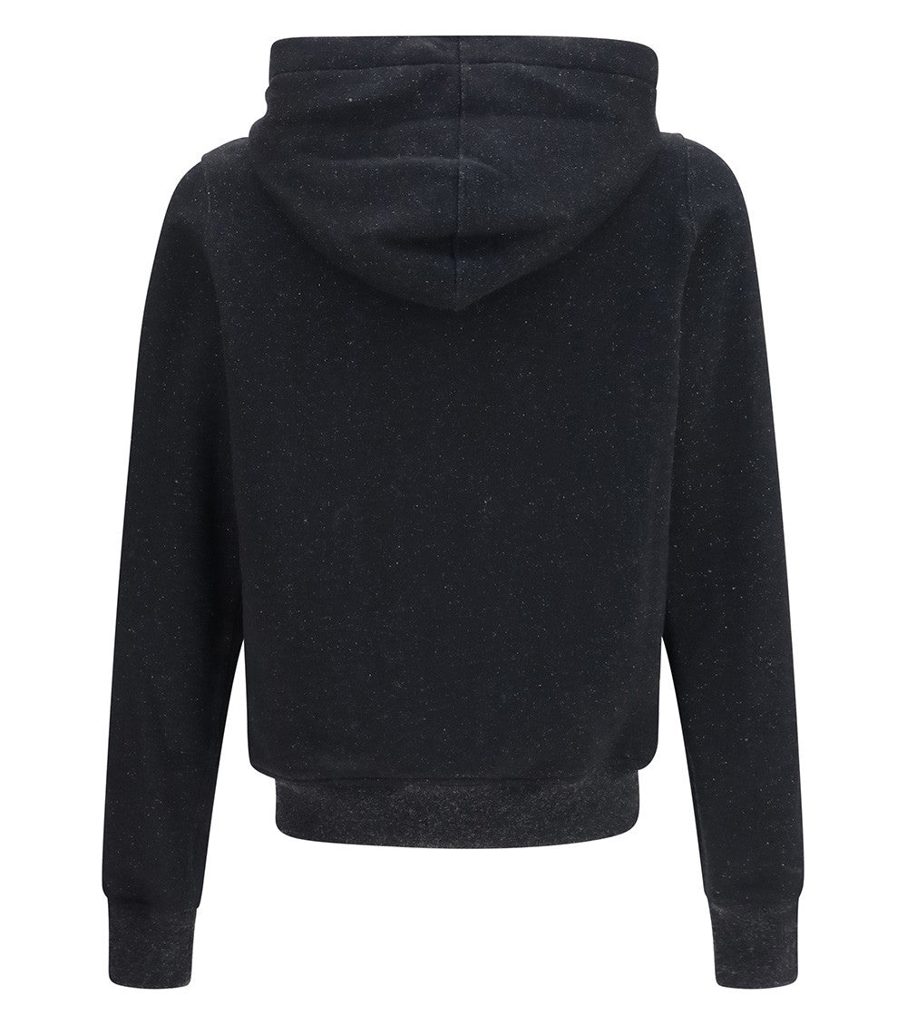 Black Regular Zip Up Hoodie 2
