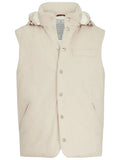 Natural Sleeveless Hood Jacket 1