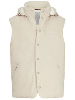 Natural Sleeveless Hood Jacket 1