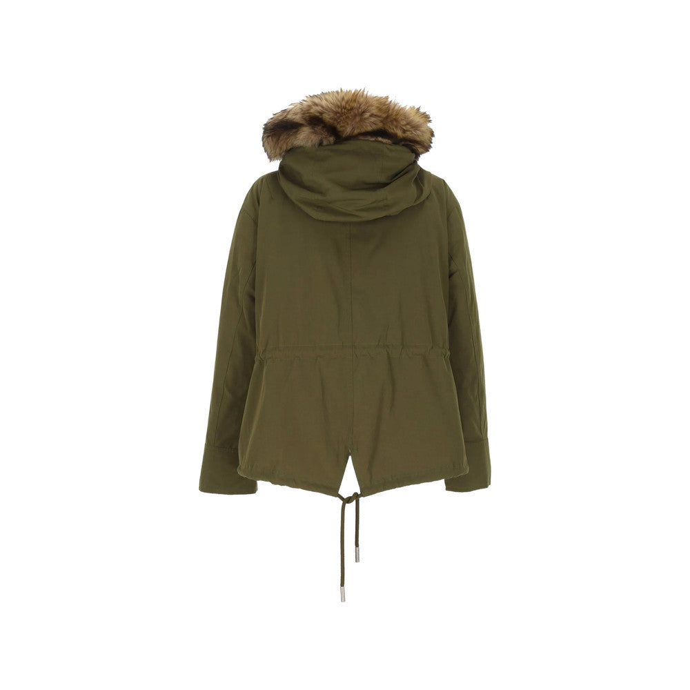 Green Solid Hood Jacket 2