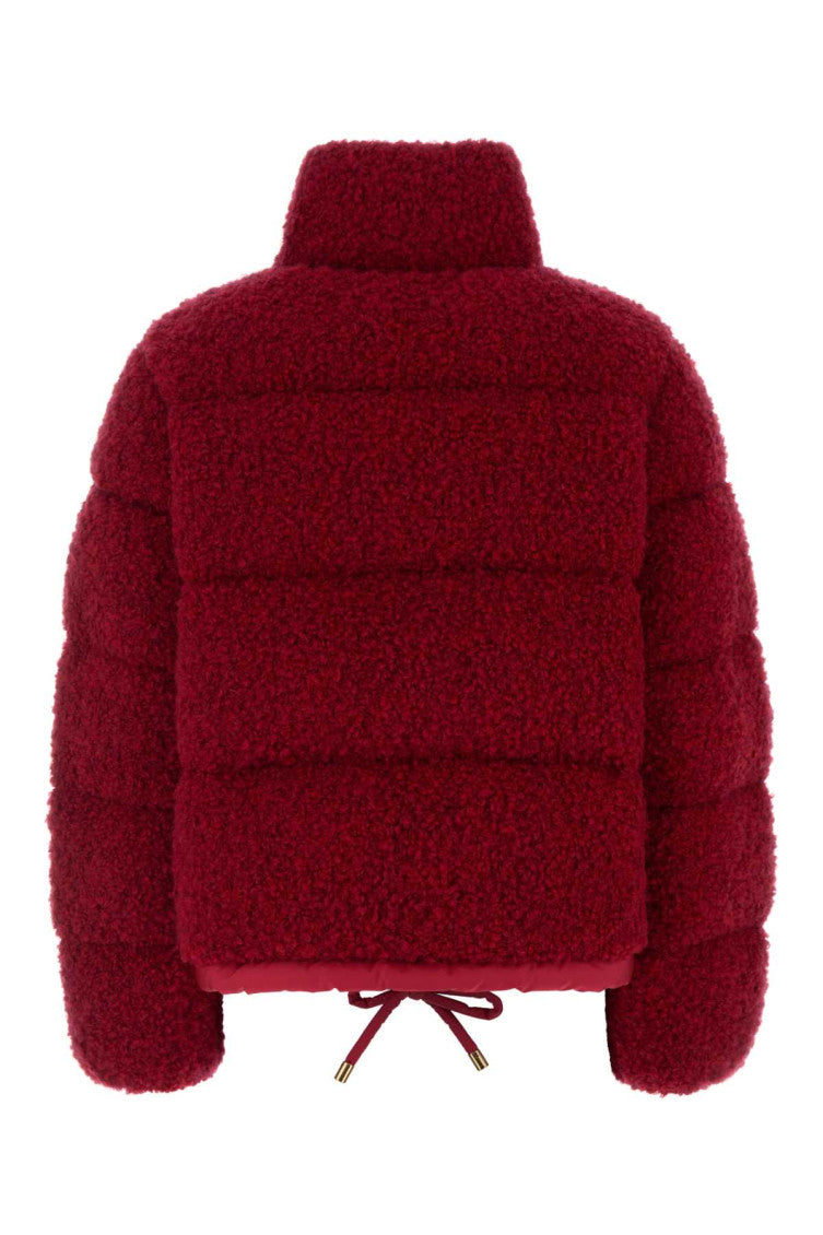 Red Mock Collar Jacket 2