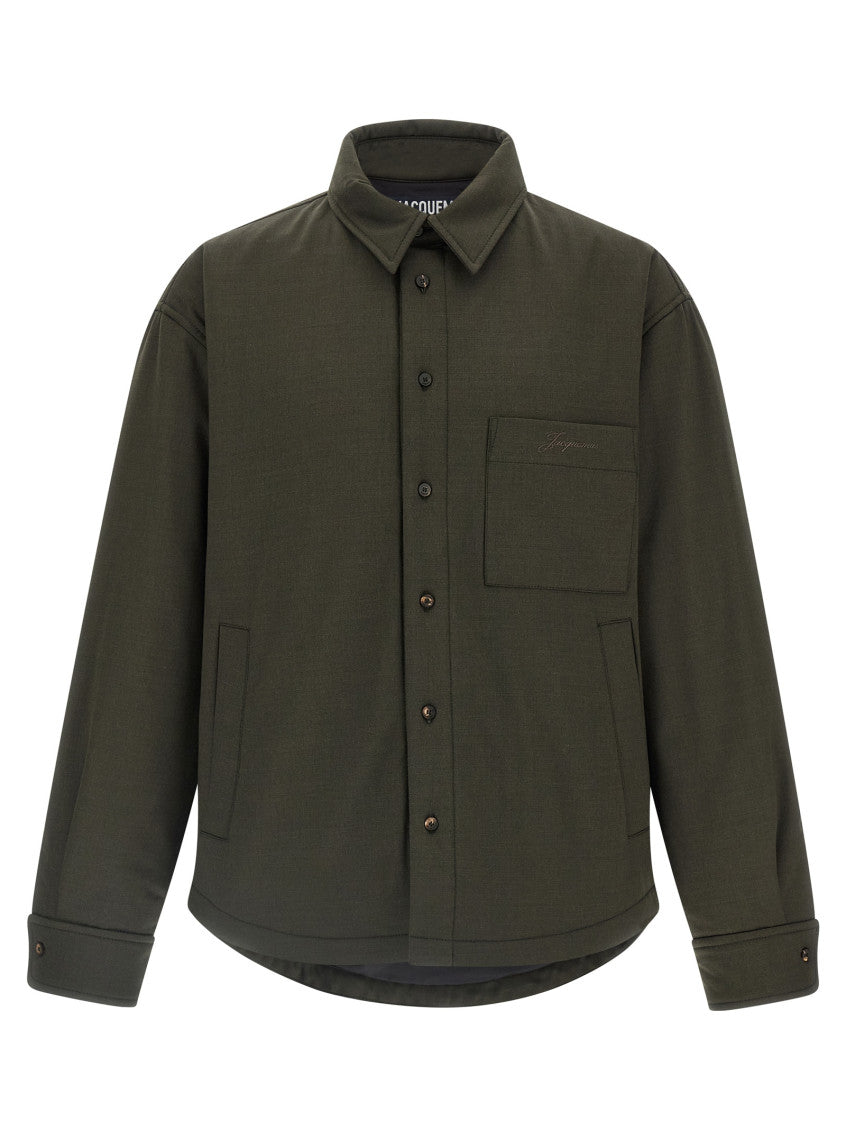 Green Logo Boxy Overshirt 1