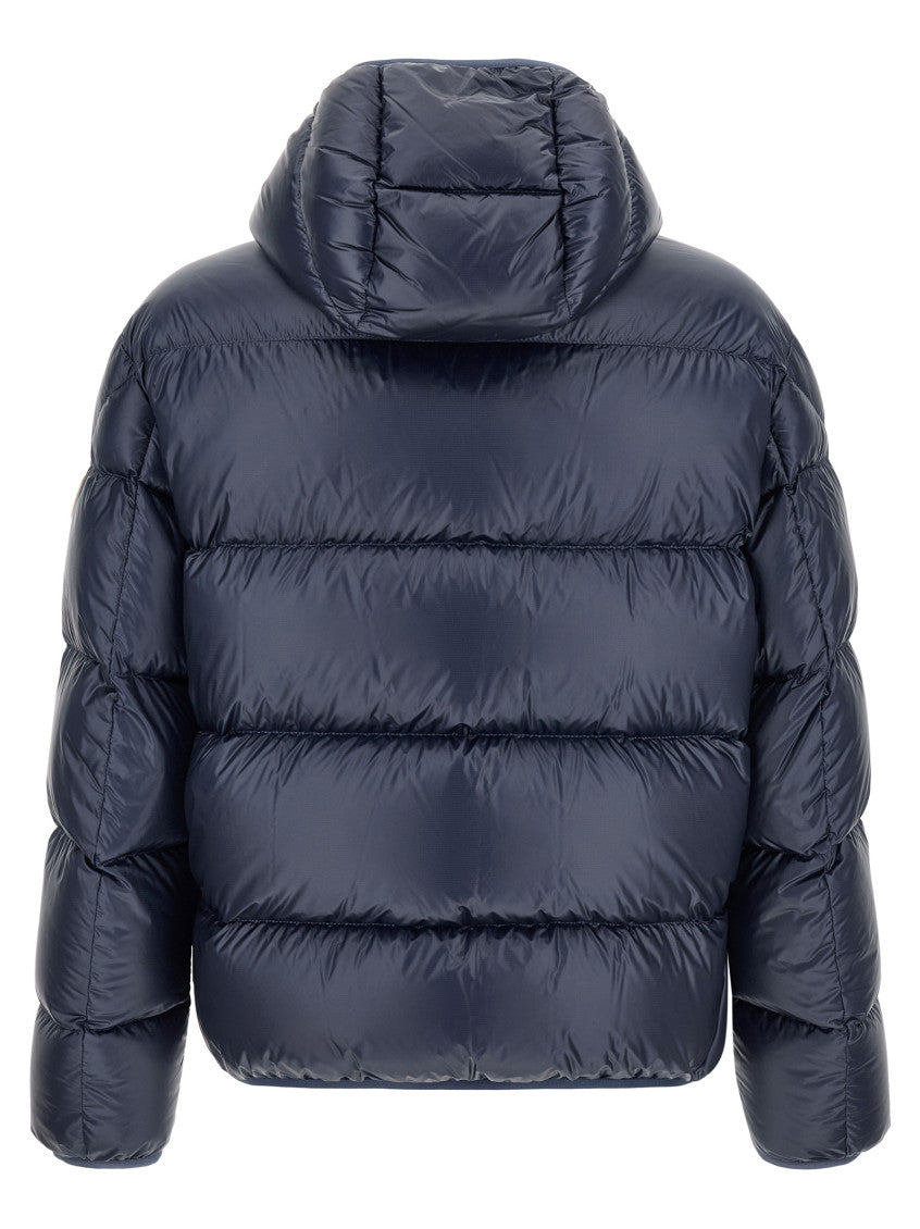 Blue Solid Hood Jacket 2
