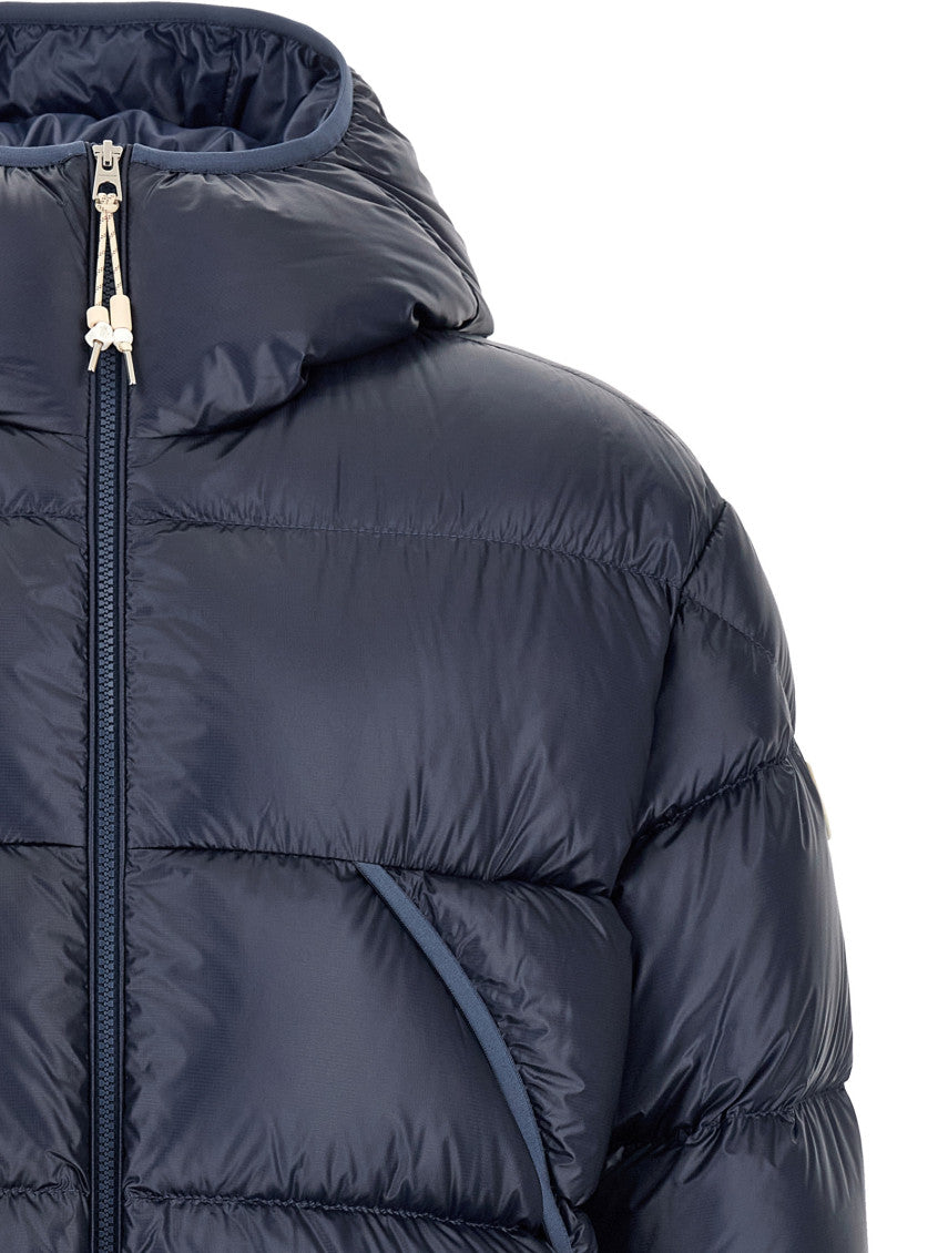 Blue Solid Hood Jacket 3