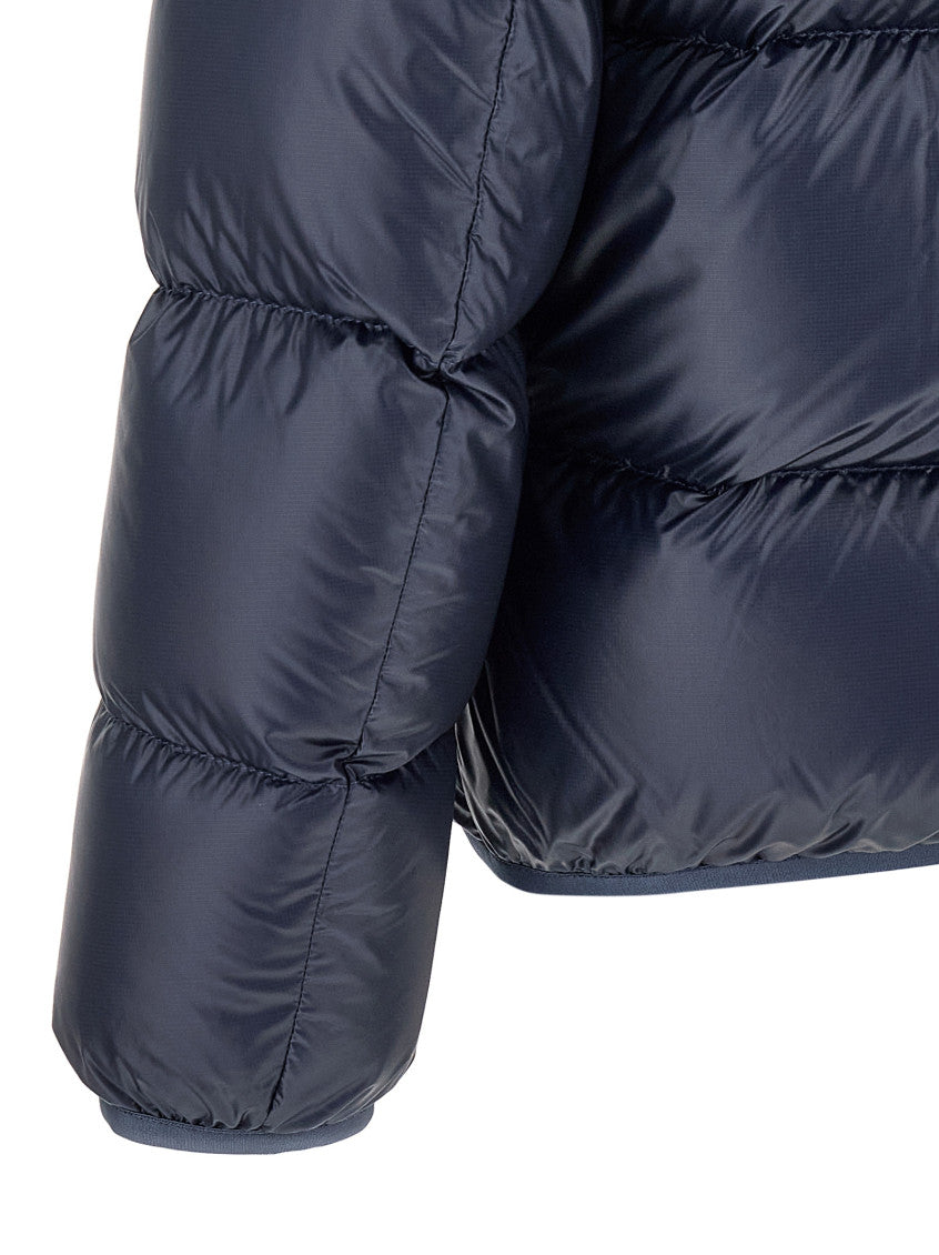 Blue Solid Hood Jacket 4