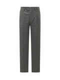 Grey Tailored Pleated Trousers 1