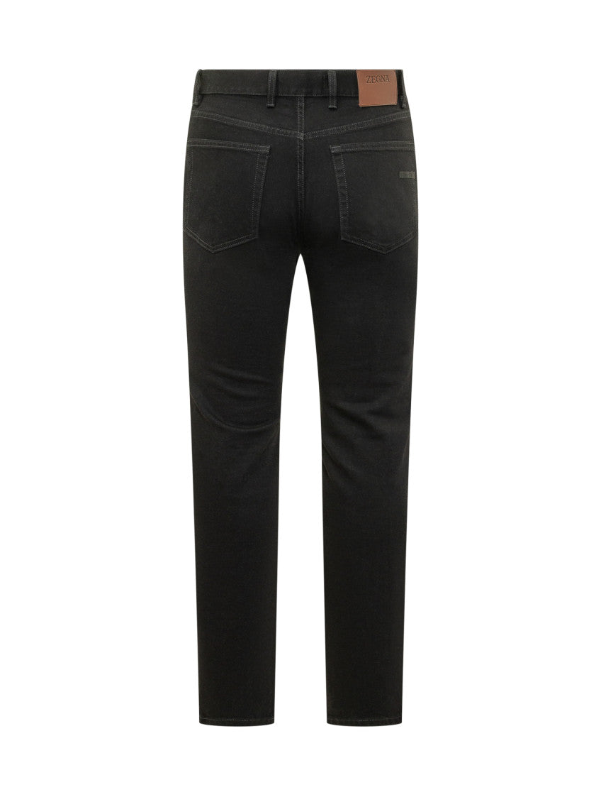 Black Mid Rise Jeans 2