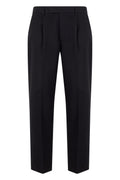 Black Flat Front Trousers 1