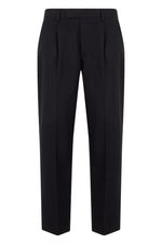 Black Flat Front Trousers 1