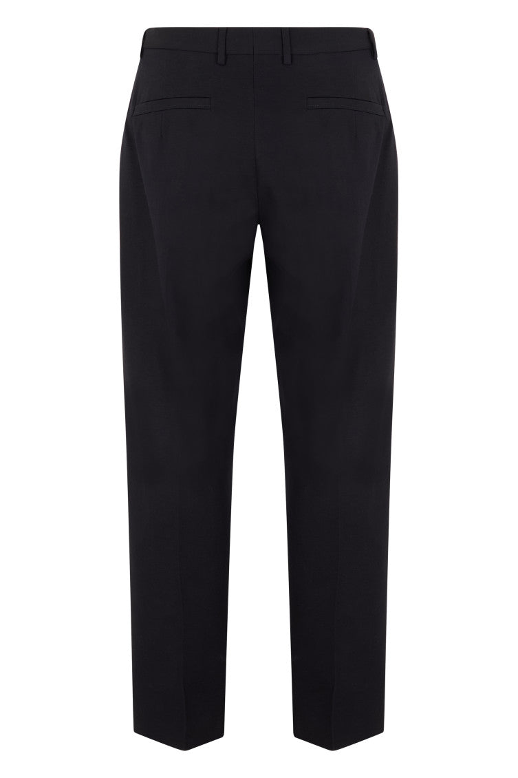 Black Flat Front Trousers 2