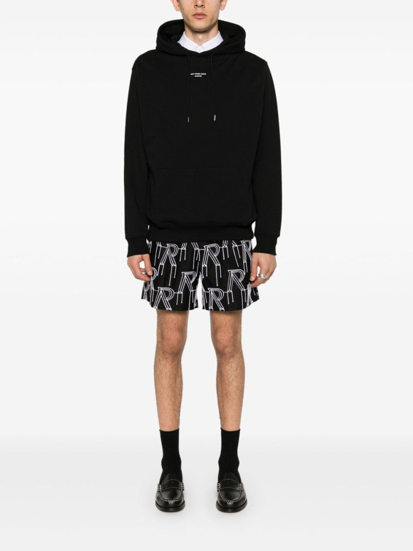 Black Slogan Classique Le Hoodie 2