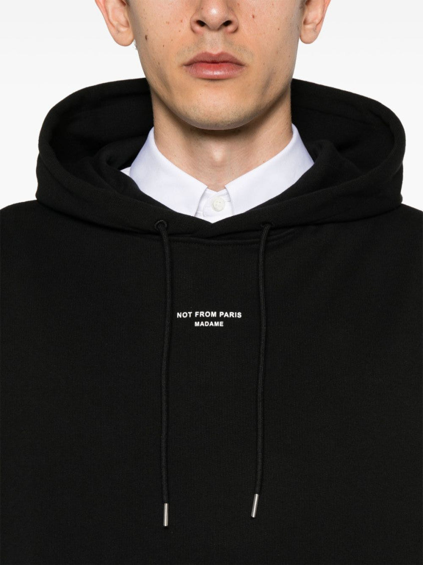 Black Slogan Classique Le Hoodie 3