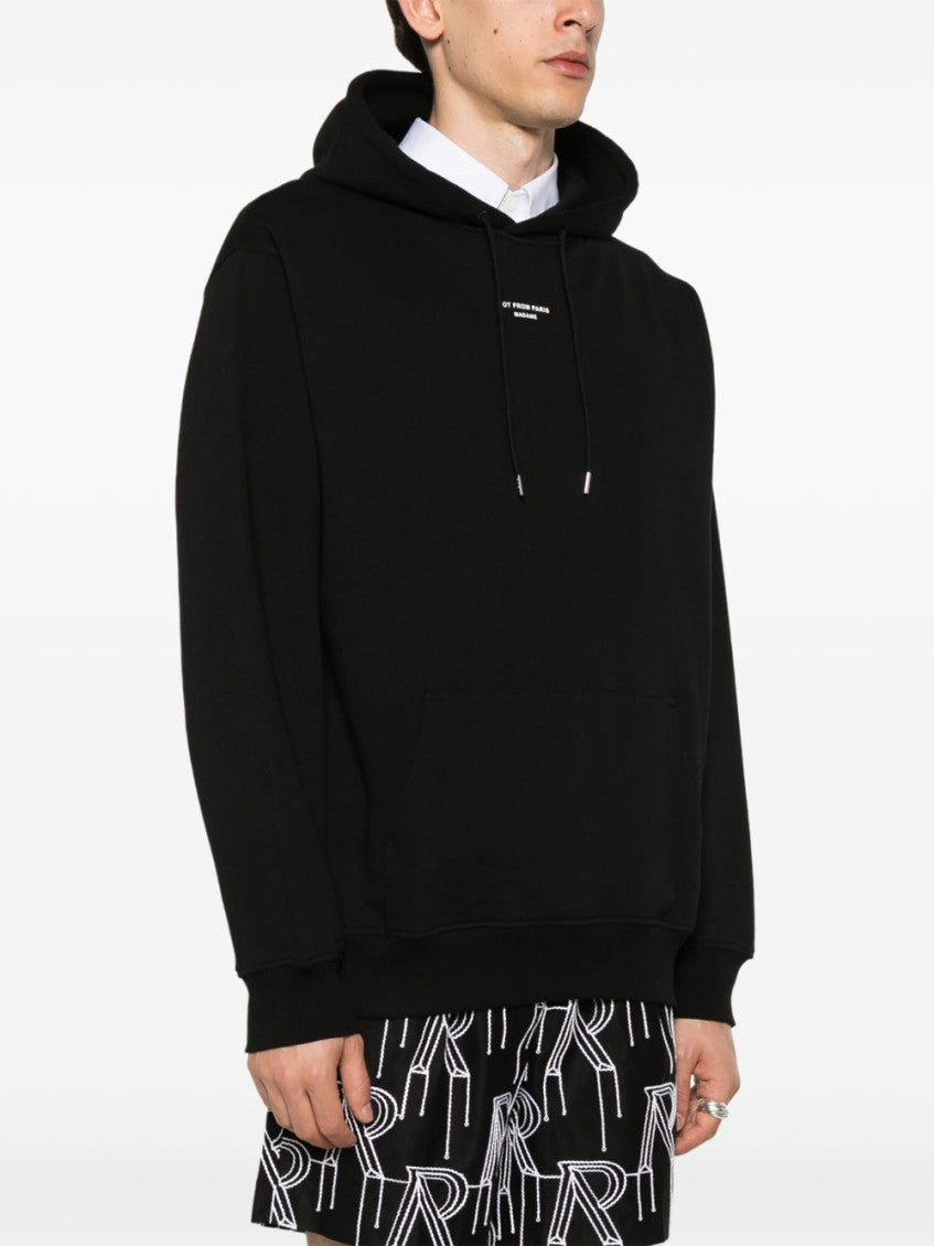 Black Slogan Classique Le Hoodie 4