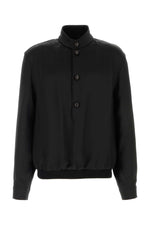Black Mock Collar Sweatshirt 1