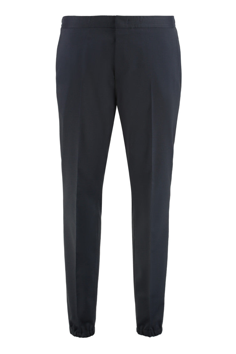 Blue Flat Front Pants 1