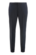 Blue Flat Front Pants 1