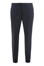 Blue Flat Front Pants 1