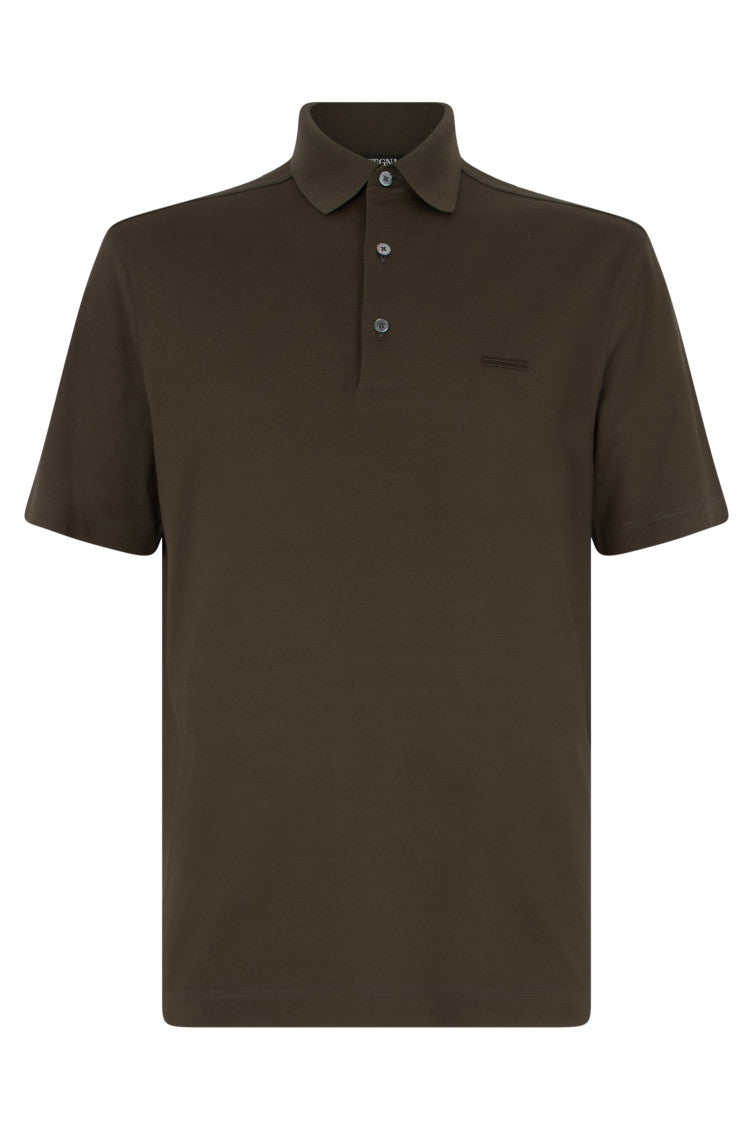 Dark Brown Regular Polo 1