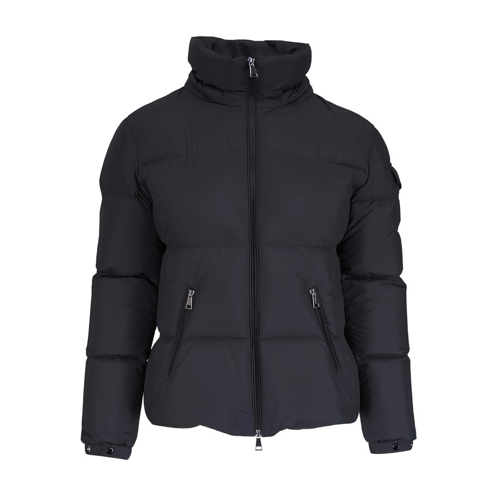 Black Quilted Hood Jacket 1