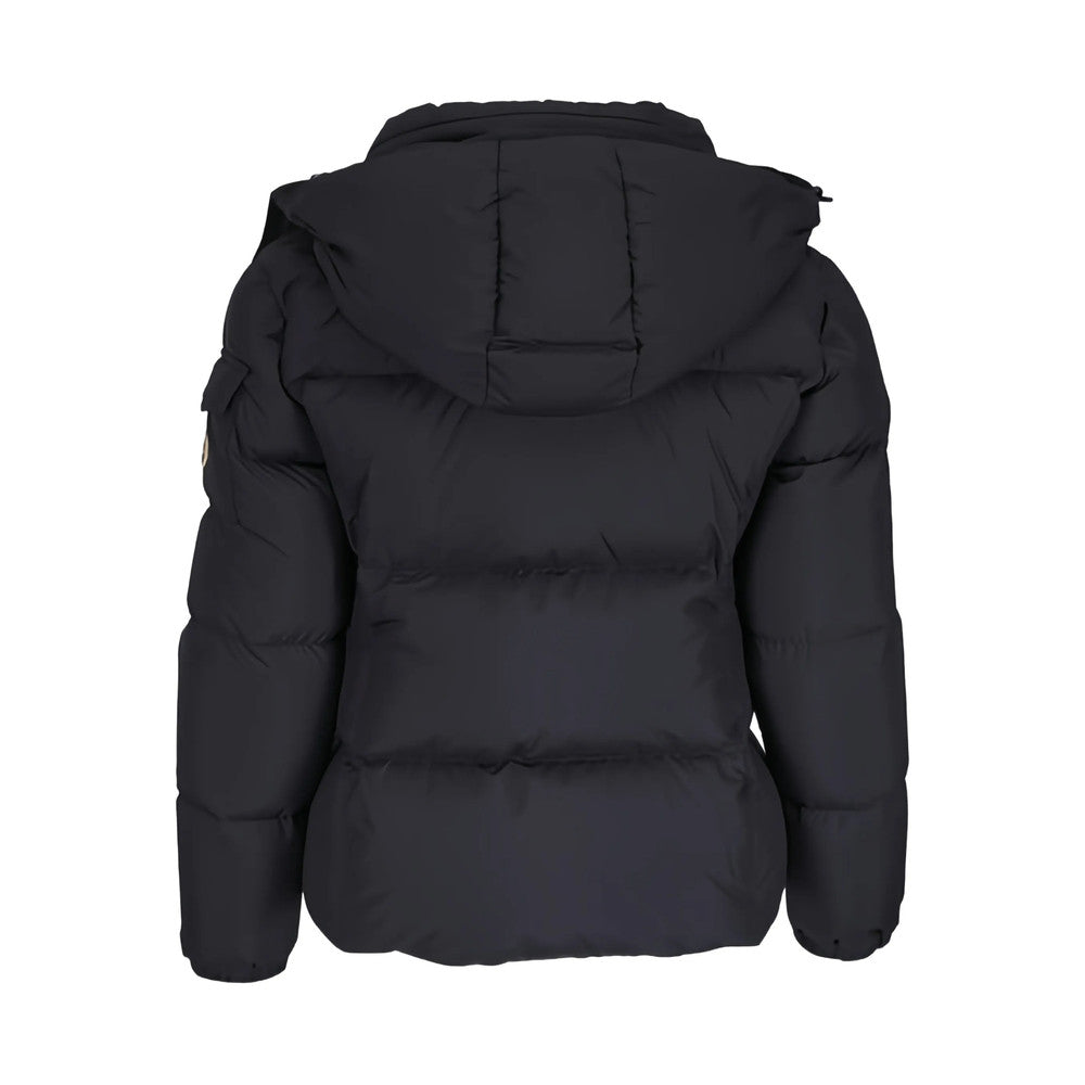 Black Quilted Hood Jacket 2
