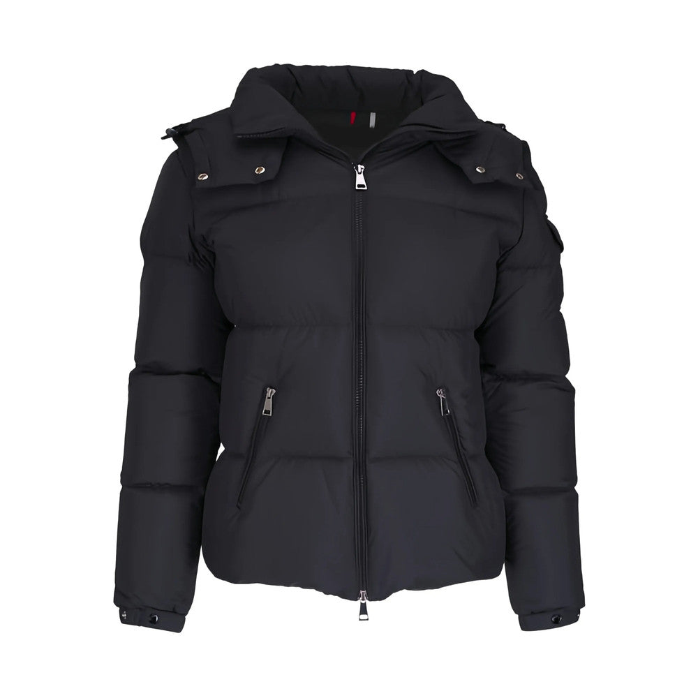 Black Quilted Hood Jacket 3