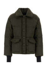 Green Shirt Collar Jacket 1