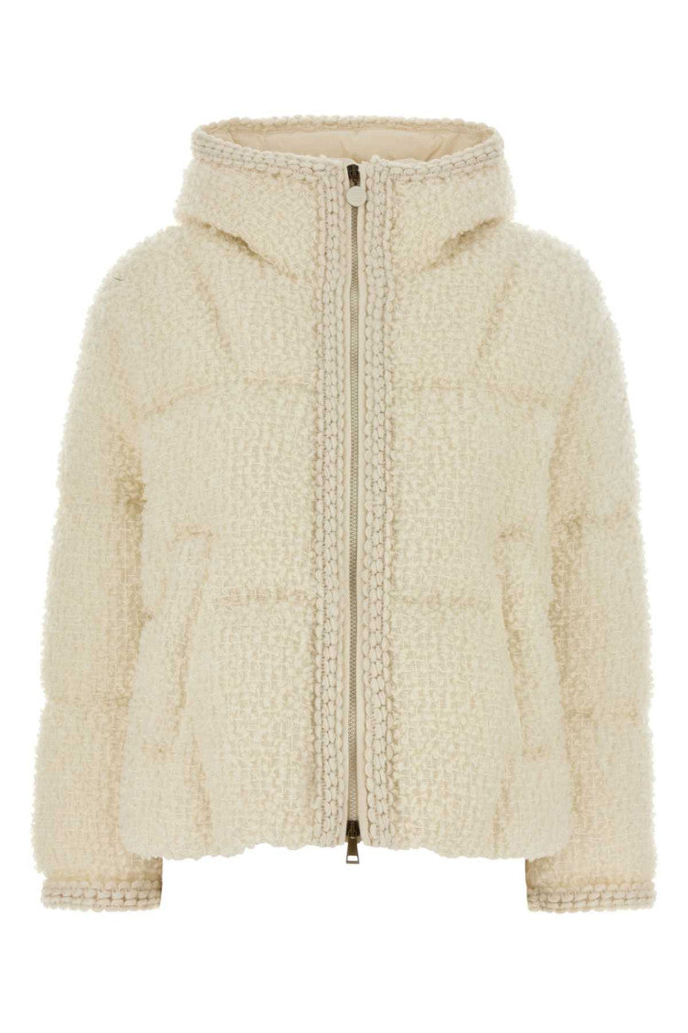 Off White Mock Collar Jacket 1