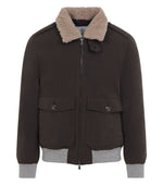 Dark Brown Shirt Collar Jacket 1