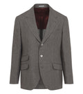 Brown Notched Lapel Blazer 1