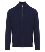 Navy Blue Zip Up Cardigan 1
