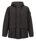 Black Hooded Parka Jacket 1