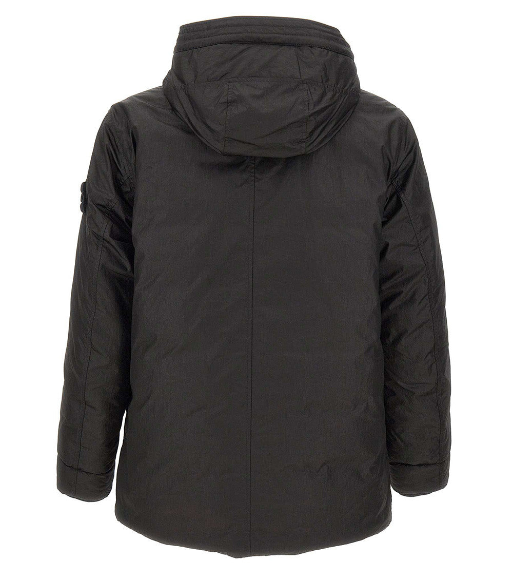 Black Hooded Parka Jacket 3