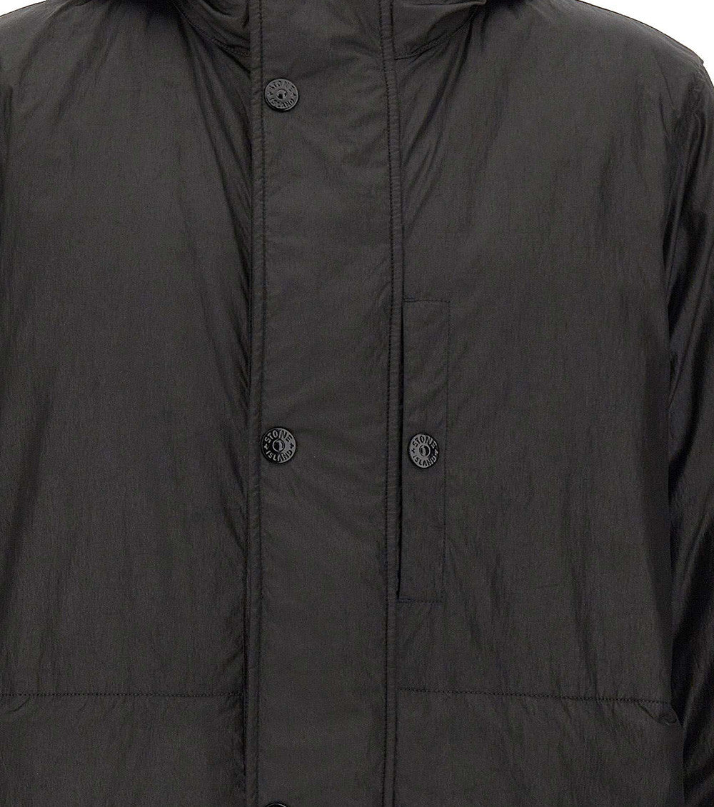 Black Hooded Parka Jacket 4