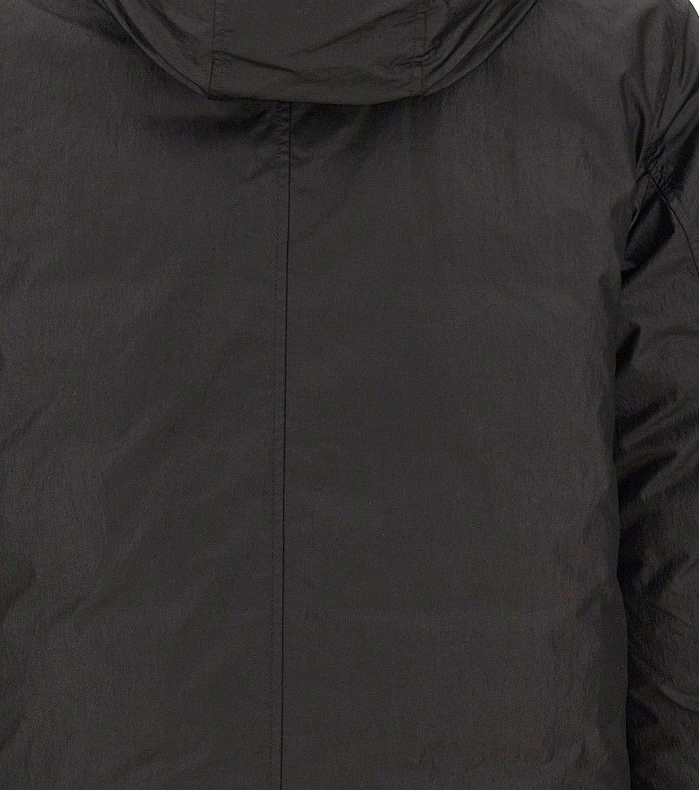 Black Hooded Parka Jacket 5