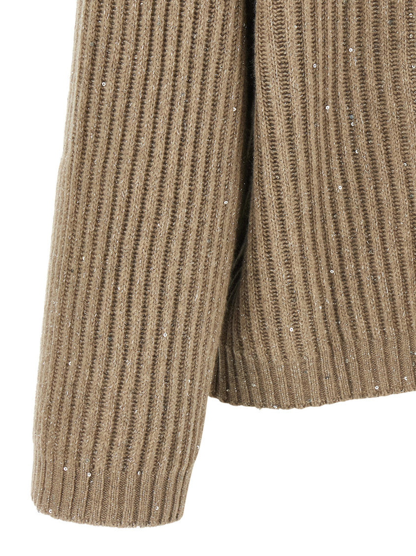 Brown Knitted Turtle Neck Sweater 4